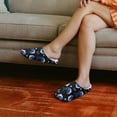 thumbnail image 3 of Psesaysky Blue Dolphins Print Indoor Slippers for Women Lightweight House Bedroom Closed Toe Warm Slipper Shoes Trendy Gift Slippers, Size 12-13, 3 of 6