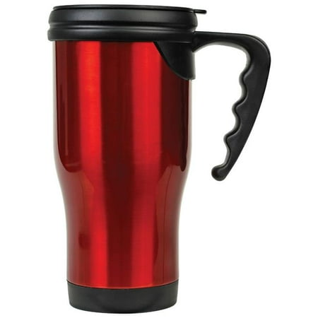

Maxam JDLTM062 14 oz Stainless Steel Travel Mug with Handle Red