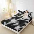 thumbnail image 4 of Feelyou Western Cow Print Bed Sheets, Modern Fashion King Sheets, 4pcs, 4 of 7