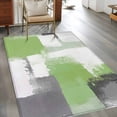 thumbnail image 2 of 2.7'x5' Area Rugs, Sage Green Grey Indoor Outdoor Area Rug for Living Room Bedroom, Modern Oil Painted Abstract Geometric Washable Bathroom Rugs Kitchen Floor Carpet Mats Home Decor Aesthetic, 2 of 8