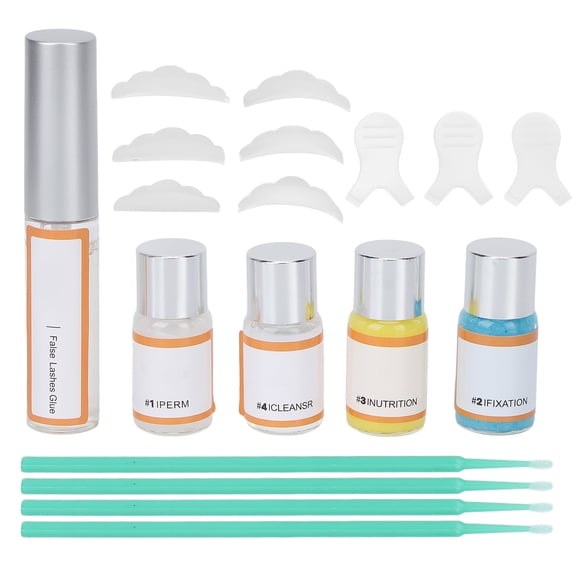 Eyelash Curling Perming Tools, Eyelash Perm Kit Complete Reusable With Glue For Beauty Salon