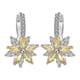 thumbnail image 1 of Hermosos pendientes de cobre cúbicos sencillos con forma de flor y piedra romántica para mujer, 1 of 3