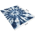 thumbnail image 4 of Blue White Tie Dye Mandala Pattern Blanket,Comfortable Soft Flannel Throw Blanket,All Season,Warm Lightweight Blankets for Sofa Bed Couch Living Room Chair,60"x80", 4 of 4