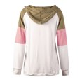 thumbnail image 4 of Tops for Women Trendy Ladies Polyester Shirts Turtleneck Ladies Women's Long Sleeve Athletic Shirt Thermal Layer Shirt Women Long Sleeved V Neck Pretty Clothes Corduroy Tops T Patch White S, 4 of 5