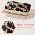 thumbnail image 5 of Print Velvet Portable Jewelry Box with Removable Compartment - Ideal Bracelet Holder and Necklace Organizer - Gift, 5 of 7