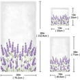 thumbnail image 3 of Dreamtimes Beautiful Purple Lavender Flowers Soft Luxury Decorative Set of 3 Towels, 1 Bath Towel+1 Hand Towel+1 Washcloth, Multipurpose for Bathroom, Hotel, Gym, Spa and Beach, 3 of 5