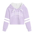 thumbnail image 5 of Yindaity Kids Crop Tops Girls Long Sleeve Tee Shirts Cute Daisy Pinted Fashion Sweatshirt Pullover Top(Purple,3-4 Y), 5 of 6