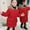Red, variant on Children Christmas Gifts Girls's Winter Coat Waterproof Fleece Lined Thick Down Coats Puffy Cotton Jackets With Hood