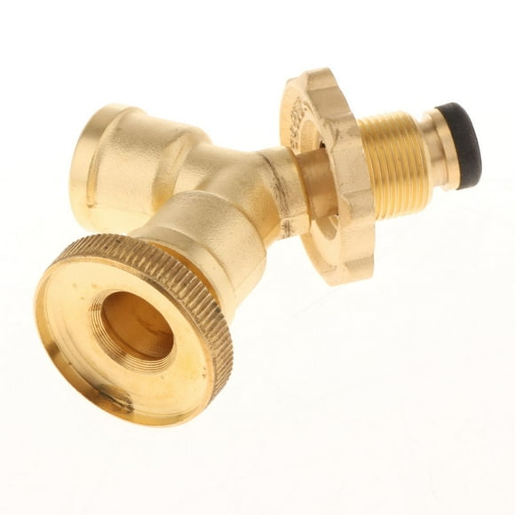 GROWTH TANK Propane Splitter Copper 2 Way for Propane Tank Cylinder BBQ Grill Gas Burner