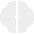 thumbnail image 4 of 14"OD x 1"ID x 4 3/4"C x 1"P Percival Architectural Grade PVC Contemporary Ceiling Medallion, Two Piece, 4 of 11