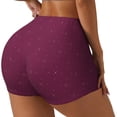 thumbnail image 2 of Kdxio Small Stars Print Workout Shorts for Women Seamless Soft Smooth Gym Yoga Scrunch Active Shorts, 2 of 5