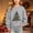 Gray, variant on Girls Christmas Sweatshirts Long Sleeve Pullover Crew Neck Fleece Warm Kids Festival Tops White 15-16 Years