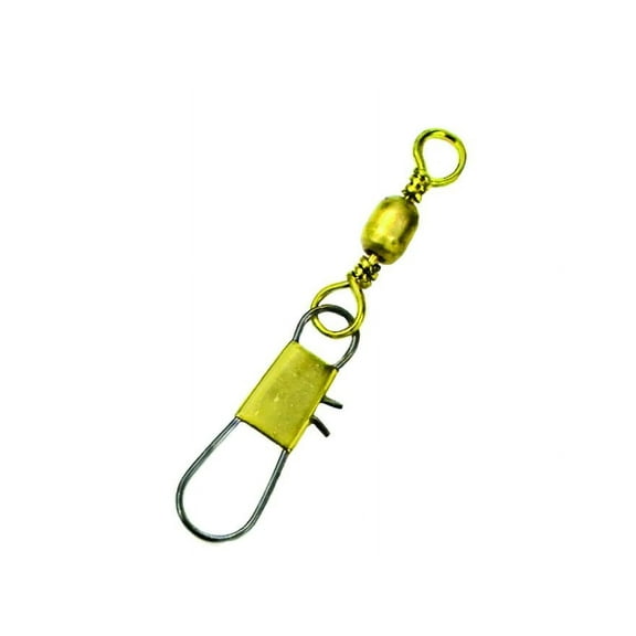 Eagle Claw 01031-001 Barrel Swivel Terminal Tackle, Gold Finish