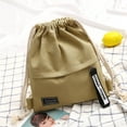 thumbnail image 3 of POINTERTECK School Sports Canvas Drawstring Bag Sack Fitness Zipper Storage Pack Rucksack Backpack, 3 of 5