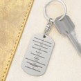 thumbnail image 1 of Ten Commandments Spanish Diez Mandamientos Engraved Dog Tag Bible Keychain Stainless Steel or 18k Gold, 1 of 7