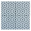 MTO0537 Modern 8X8 Hexagon Bay Blue Gray Matte Cement Tile
