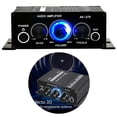 thumbnail image 2 of Mini amplificador de 2 canales Ormromra sonido limpio potente amplificador estéreo pequeño portátil 12V, 2 of 8