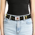 thumbnail image 5 of Looney Tunes Belt, Seatbelt Buckle Belt, Tweety Bird Poses Cute And Sweet Black Yellow, 34 to 52 Inches, 5 of 9