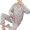 Dark Blue, variant on zeranth 2pcs/Set Men Pajamas Set Plaid Long Sleeve Turn-down Collar Button Closure Loose Loungewear Thin Male Sleep Tops Pants Set Home Clothes for Sleeping