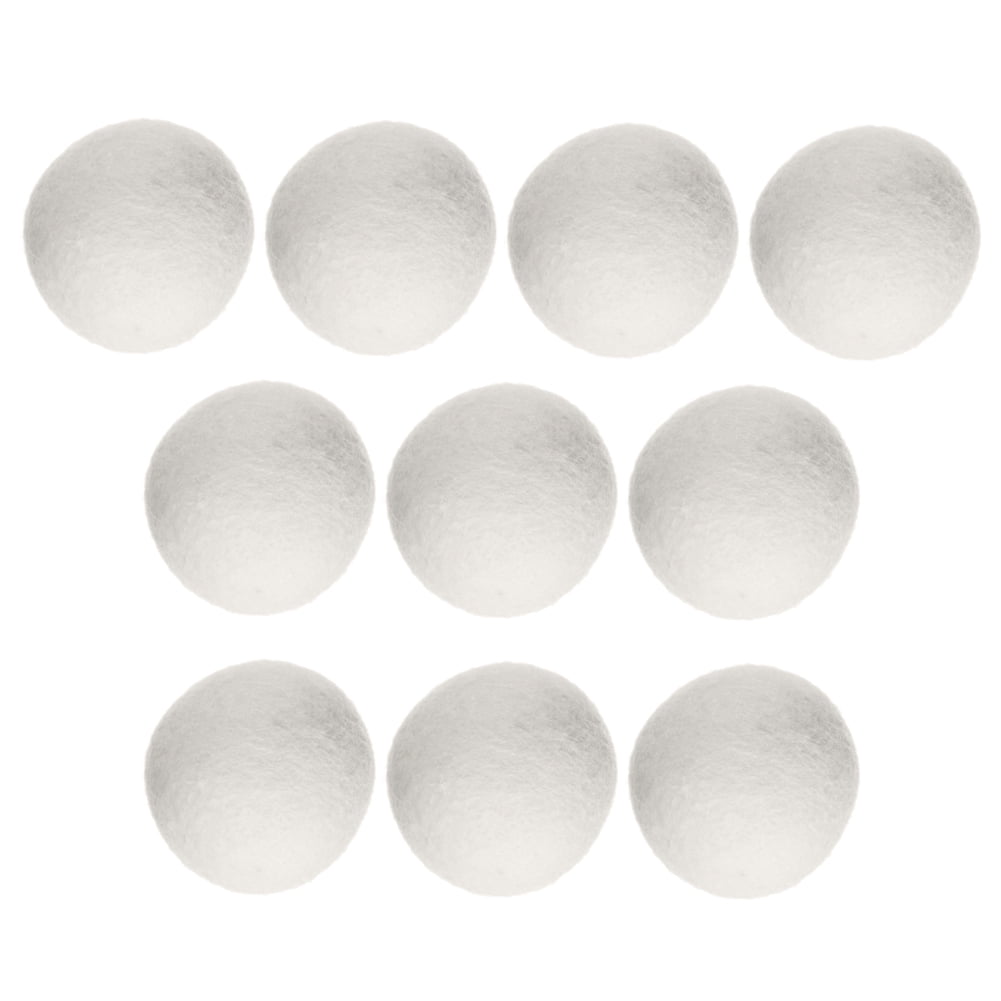 SKtetyds 10pcs Felt Ball Natural Fabric Softener Laundry Balls Deodorization for Dryer