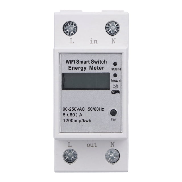 Medidor de energía inteligente con pantalla LCD, medidor de energía inteligente WIFI Medidor de energía inteligente WIFI Fuente de alimentación máxima confiabilidad