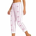 thumbnail image 6 of Soyumi Linen Pants for Women, High Waist Wide Leg Straight Leg Summer Pants Cotton Linen Elastic Waist Casual Palazzo Trousers Flowy Beach Boho Pajama Pants for Lounge and Travel, Hot Pink, 6 of 7