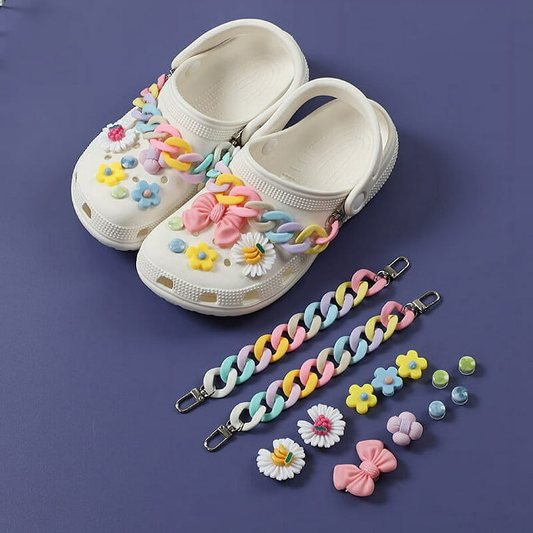 Flowers and Beads Collection, Flower Shoe Charms, Beaded Croc Chain, Cute  Charms for Crocs, Karol G Shoe Charms, Accessories for Crocs -  in 2024