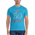 thumbnail image 3 of 50 And Fabulous Men'S Basic Short Sleeve T-Shirt Spider Baby Blue X-Large, 3 of 5