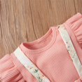 thumbnail image 7 of Izhansean 3PCS Baby Girl Summer Clothes Floral Romper Jumpsuit Shorts Outfits Set Pink 6-12 Months, 7 of 7