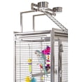 thumbnail image 3 of Prevue Pet Products Cage à Oiseaux en Acier Inoxydable, Petite, 3 of 9