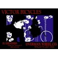 thumbnail image 2 of Bradley, William H. 24x18 Black Ornate Wood Framed with Double Matting Museum Art Print Titled - Victor Bicycles: Overman Wheel Company, 1896, 2 of 4