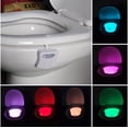 thumbnail image 2 of Iluminación LED para WC/Sensor de movimiento Luz para WC y baño/Luz nocturna con 8 colores diferentes, 2 of 5