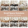 thumbnail image 2 of Tribesigns Square Dining Table for 2, 31.5" Industrial Dinner Table with Metal Base, 2 of 8