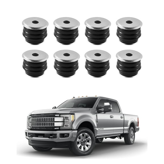 VEVOR Body Mount Bushing Kit, Compatible with 2008-2016 F250 F350 Super Duty, 60 PCS Polyurethane Body Mount Kit, Quick Replacement, Durable Components for Improving Bumpy Driving Performance, Black