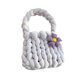 thumbnail image 2 of Bolso de crochet para mujer, con asa superior, elegante y suave, para fiesta de trabajo. violeta ligera, 2 of 9