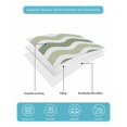 thumbnail image 5 of Quilts Twin XL Size, Sage Green Soft Comforter Bedding Set for Bed, Abstract Geometric Ocean Wave Stripe Lightweight Quilted Bedspread with Pillow Cover(2 Pieces) for All Season, 68x98 Inch, 5 of 6