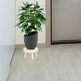 thumbnail image 2 of OULII Support de Pot de Fleurs en Bois Forme de Tabouret Rond Lot de 1 pour Jardinage, 2 of 4