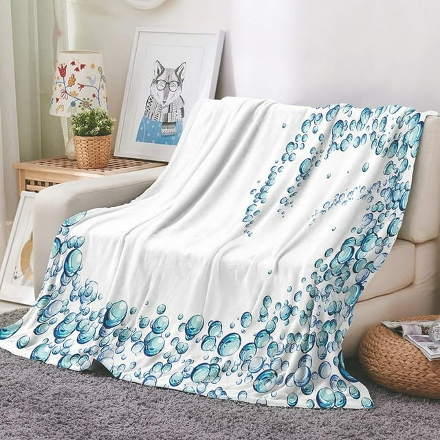 Flannel King Size Sheets Set Fuzzy Blankets for Women Flannel Sheets Queen Nap Blanket Set Bubble Air Conditioning Blanket Decorative Soft Comfy Blankets