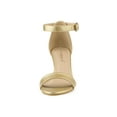 thumbnail image 6 of BLISSFUL STEP Women's Shoes Kitten Heel Ankle Strap Open Toe Sandals Gold 6, 6 of 8