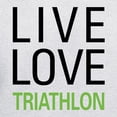 thumbnail image 3 of CafePress - Live Love Triathlon Hooded Sweatshirt - Pullover Hoodie, Hooded Sweatshirt, 3 of 3