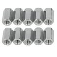thumbnail image 1 of Connector Nuts, Heavy Duty 10Pcs Thread Extension Firm Connection Coupling Nut  For Machine, 1 of 8