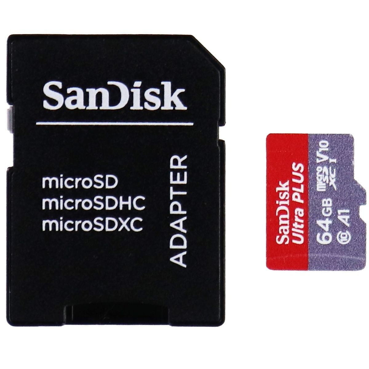 Sandisk Ultra Plus Microsdxc Uhs 1 Card 64gb 100mb S Walmart Com Walmart Com