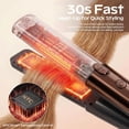 thumbnail image 4 of Cordless Hair Straightener and Curler, 2 in 1 Portable Flat Iron with Charging Dock, 4000mAh Rechargeable Battery, 4 Adjustable Temps 284°F-428°F, 4 of 8