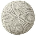 thumbnail image 6 of Ornavo Home Pouf Ottoman Foot Rest - 100% Cotton Pouffe - Hand Knitted Macrame Braid - Boho Round Stuffed Ottoman for Living Room, Bedroom, 6 of 6