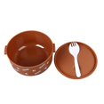 thumbnail image 4 of Bento Box Lunch Box 2 Layers Containers Portable Bento Lunch Box Reusable Leakproof Food Container for School Work Camping Bear Coffee Color, 4 of 4