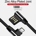 thumbnail image 6 of 6ft Angle USB Cable for TCL 30z - Charger Cord Power Wire Sync 90 Degree, 6 of 6