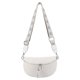 thumbnail image 1 of Riñoneras Bolso con cinturón para mujer Bolso de pecho versátil Bolso de viaje holgado de cuero genuino (Blanco), 1 of 9