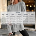 thumbnail image 2 of Womens Oversized Crewneck Sweatshirts Scalloped Casual Pullover Tops, 2 of 8