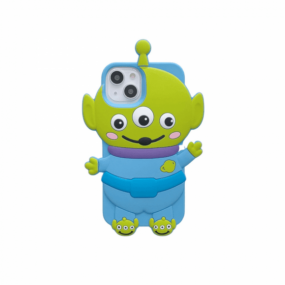 Phone Cases Apply to iPhone 14 Pro Max 6.7in,Cartoon with Three EyesPhone Case Blue Phone Case Soft Silicone Case