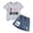 A320-W, variant on TOWED22 Girl's Summer 2 Piece Outfits Cute Short Sleeve Bow Print Short Sleeve Tee A Line Denim Skirt Sets 3-7 Years(X,4-5 Y)